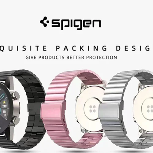 بند فلزی مدل SPIGEN مناسب برای ساعت هوشمند 22 میلیمتری