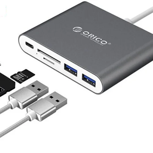 مبدل USB-C به USB و کارت خوان اوریکو مدل RCC2A