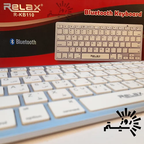 کیبورد بی سیم مینی طرح اپل ریلکس مدل Relax R-KB110