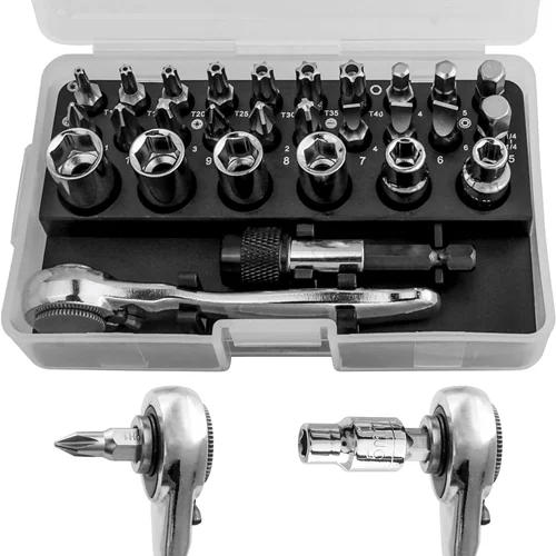 آچار بکس و سری پیچ گوشتی اوکی مدل 001 مجموعه 28 عددی