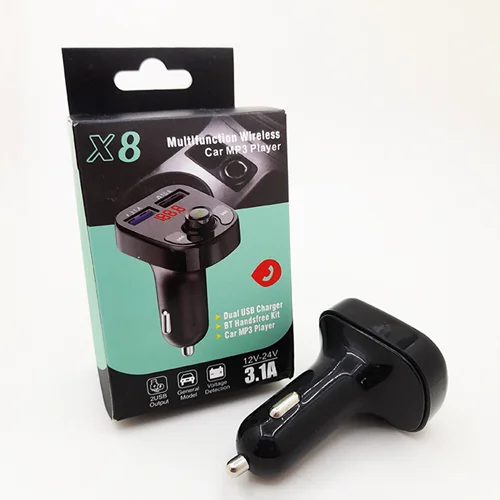 FM Player بلوتوثی + شارژر فندکی Car Kit X8