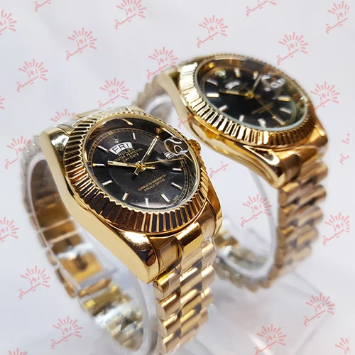 ساعت رولکس (ست زنانه و مردانه) طلایی