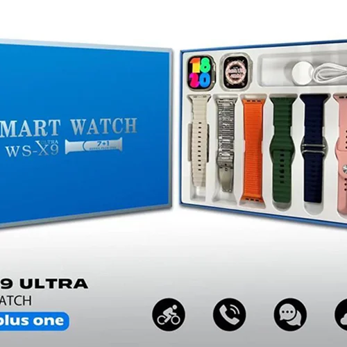 ساعت هوشمند Smart Watch مدل WS-X9 ULTRA با 7 بند