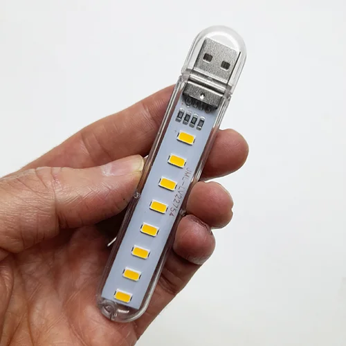 ماژول چراغ LED هشت تایی USB / دارای قاب محافظ