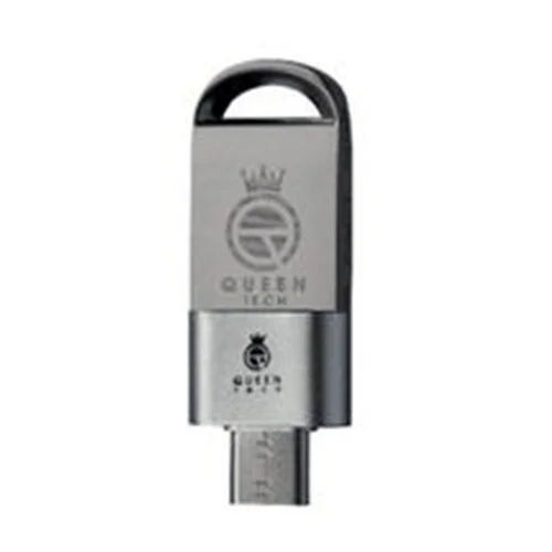 فلش 32 گیگ کویین تک QUEEN TECH Fact Plus + تبدیل OTG ا QUEEN TECH Fact Plus + تبدیل OTG