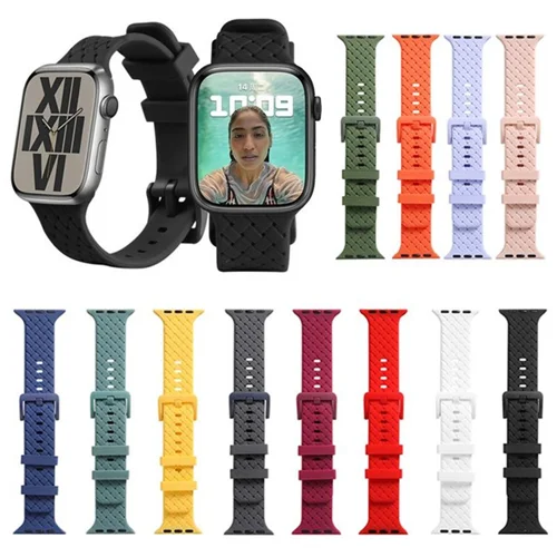 بند سیلیکونی ساعت هوشمند مناسب 42-44 میلیمتری