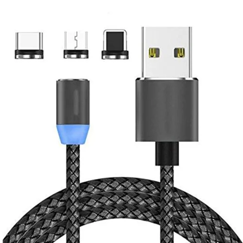 کابل تبدیل USB به لایتنینگ/USB-C/microUSB لیتو مدل LD-23 طول 1 متر