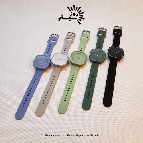 ساعت اسپرت زنانه و دخترانه پاستیلی(صفحه مربع)