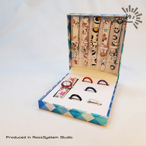 پک ساعت دخترانه مدل 6 بند و 6 قاب